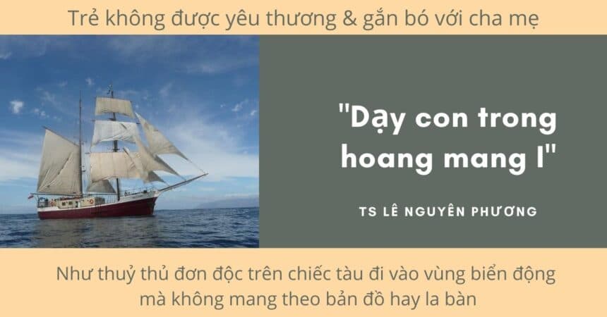Day con trong hoang mang