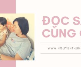 Doc sach cung con